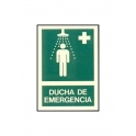 Cartel ducha de emergencia A4